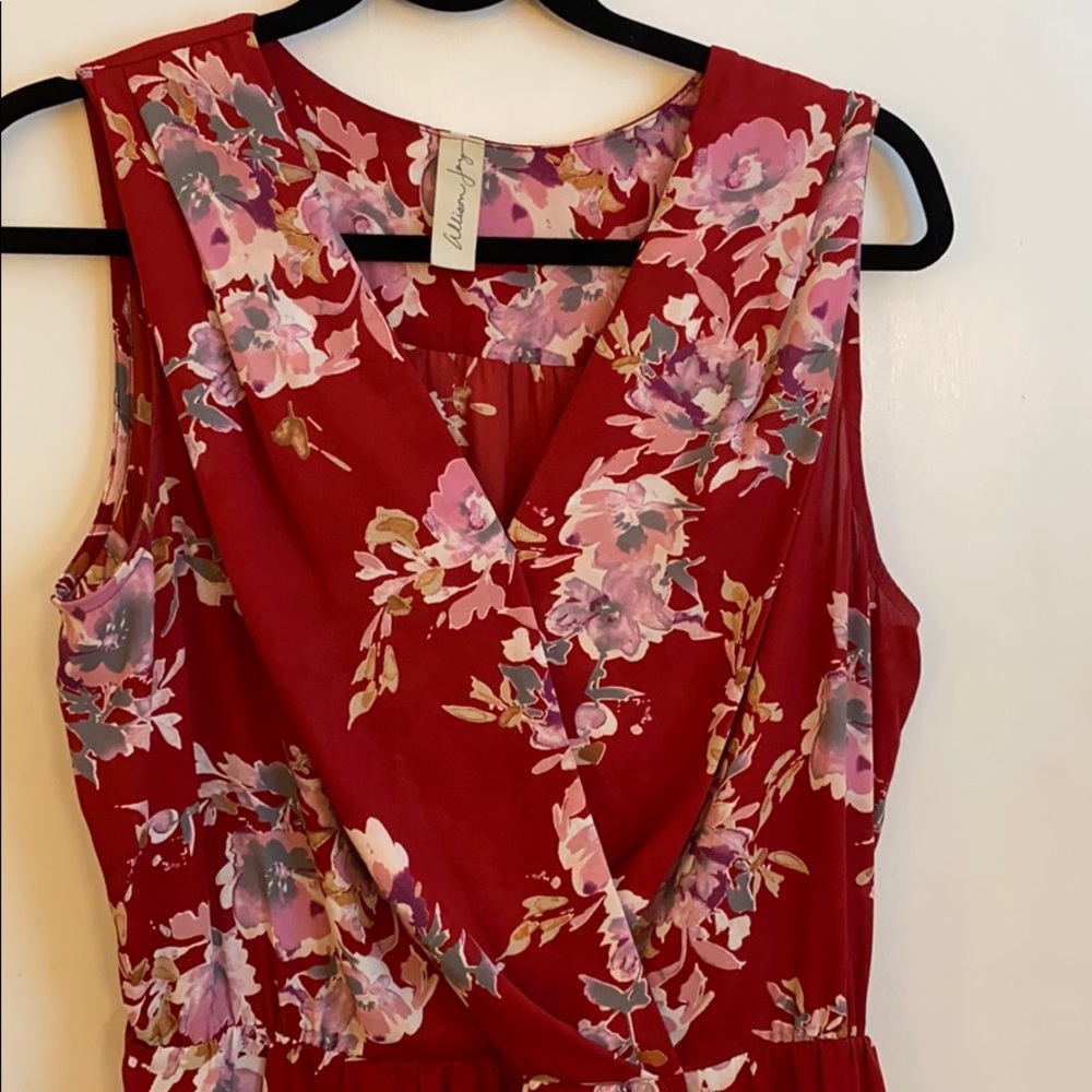 Allison Joy Red Floral Dress - Picture 2 of 3